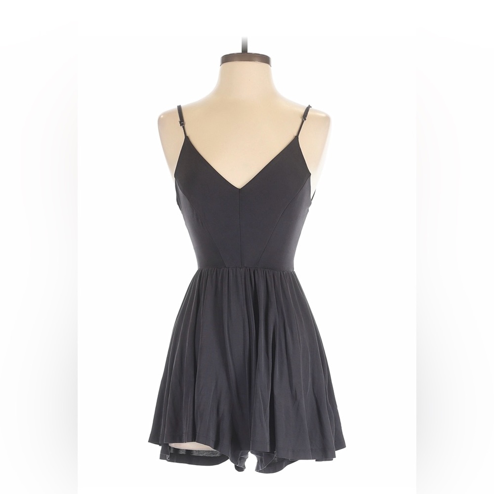 silence + noise Black Sleeveless Jumpsuit with Gathered Waist